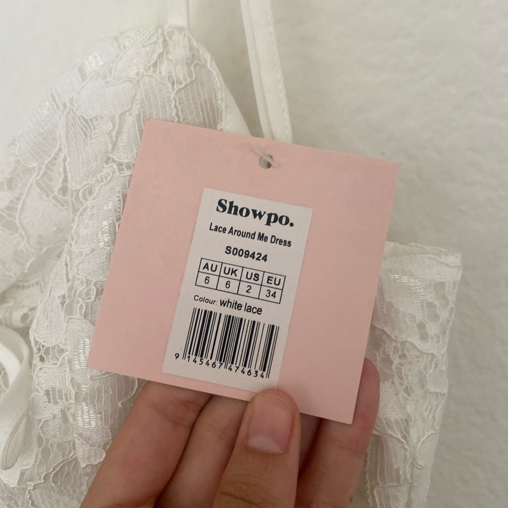 New Showpo White lace around me dress 2 - Picture 3 of 3